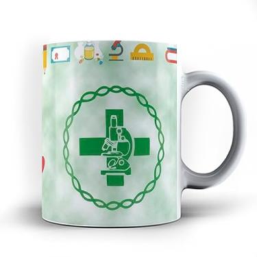 Imagem de Caneca xicara profissão curso Biomedicina 23 (Branca)