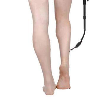 Imagem de EASACE Extensão de navalha com comprimento ajustável para pernas, cabo de barbeador corporal, cabo de escova de cabelo para escovação úmida ou seca, barbeador de várias funções para corpo (preto)