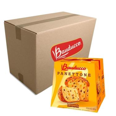 Imagem de Panetone Bauducco Tradicional Frutas 18 Panettones de 400g