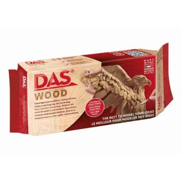 Imagem de Massa DAS Modelar Escultura Cerâmica Fria WOOD 350G