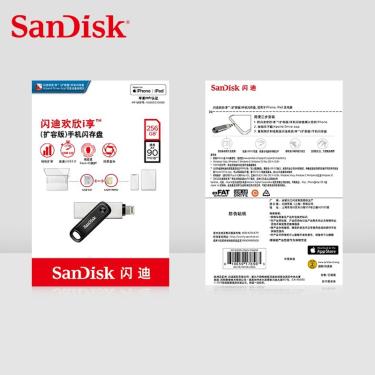 Imagem de Originalsandisk-pen drive ixpand otg metálico para celular  pendrive de 3.0 gb  128gb  256gb com