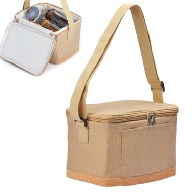 Imagem de Bolsa Necessaire Térmica Premium Marmita Alça De Mão e Ombro Antivazamento SHOP ZIN.GO