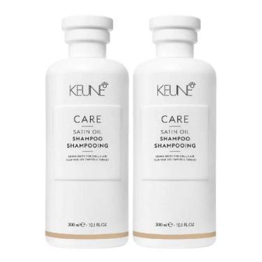 Imagem de Kit Keune Care Satin Oil 2X Shampoo 300ml (2 Produtos) - Keune Hair Co
