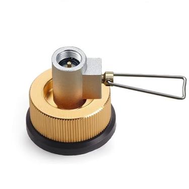 Imagem de Wemay Adaptador de Deslocador de Gás Plano para Tanque de Gás Plano de Reposição de Vasilha Adaptador de Válvula de Vasilha Extra Adaptador de Gás de Acampamento