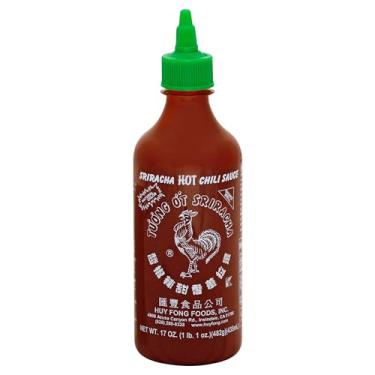 Imagem de Molho de Pimenta Sriracha Hot Chilli 481g 17 Oz Huy Fong USA