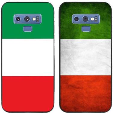 Imagem de 2 peças retrô bandeira da Itália impressa TPU gel silicone capa de telefone traseira para Samsung Galaxy (Galaxy Note 9)