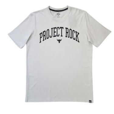 Imagem de Under Armour Camiseta masculina UA Project Rock, Payoff/Summit Branco/Preto - 111, M