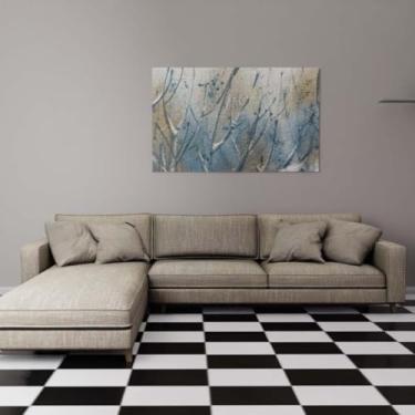 Imagem de Piso Vinílico Em Manta PVC 0,7mm Antiderrapante 14m² Xadrez Quadriculado Brilhoso 0,7MM Damas