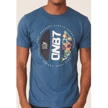 Imagem de Camiseta Onbongo Estampada Preta Ou Azul Petróleo B309b-Masculino