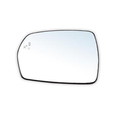 Imagem de Predep Vidro retrovisor esquerdo do lado do motorista para Ford Edge 2015-2021, espelho retrovisor aquecido com suporte traseiro, espelho convexo de ponto cego substitui FT4Z17K707J