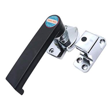 Imagem de Yohii Conjunto de trava de trava de maçaneta preta para congelador de forno industrial para porta hermética - (G7.23)