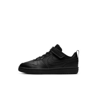 Imagem de Nike Court Borough Low 2 (PSV) Little Kids Comfort Fashion ShoeBq5451-001 Size 12 Black/Black/Black