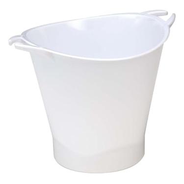 Imagem de Balde De Gelo Acrílico Cristal 4,5 Litros - 5 Unidades (Branco)