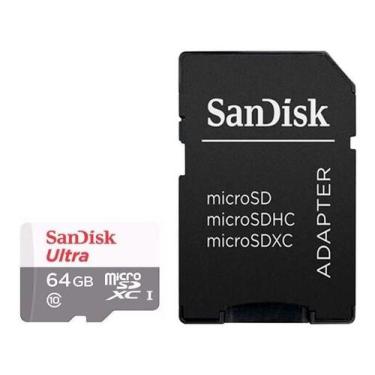 Imagem de Cartão De Memória Sandisk Ultra Com Adaptador Sd 64gb