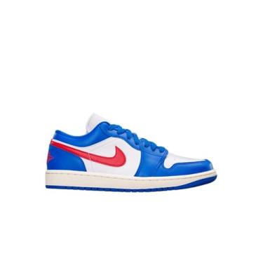 Imagem de Jordan Air 1 Low Tênis masculino, Sport Blue Gym Red White Sail, 39 BR