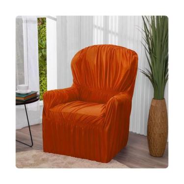 Imagem de Capa Poltrona do Papai 1 Lugar Malha Gel Elasticada Protetor Laranja- 