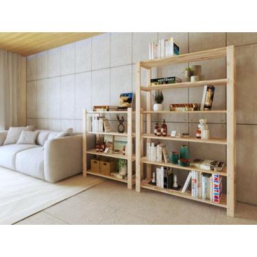 Imagem de Conjunto Armário Estante Organizador Durabilidade Oferta - Technox