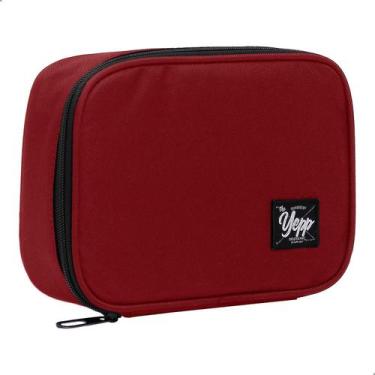 Imagem de Estojo Box Escolar Grande Porta Lapis Nylon 100 Pens 22x16x6cm Laterai