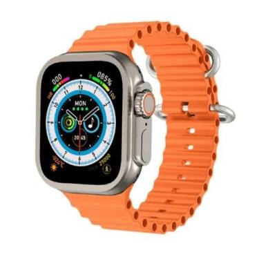 Imagem de Smartwatch Relógio Inteligente Ultra Laranja Troca Pulseira - SVD Stor