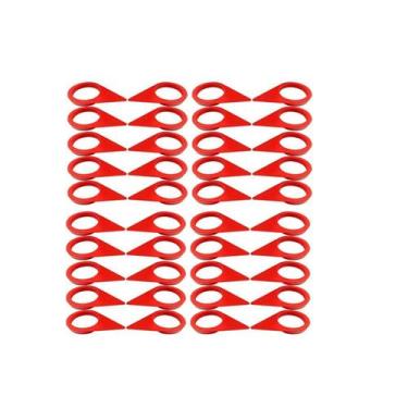 Imagem de Kit 40 Indicador Porca Solta Trava Roda Caminhão Vermelho 30mm - TOP-A