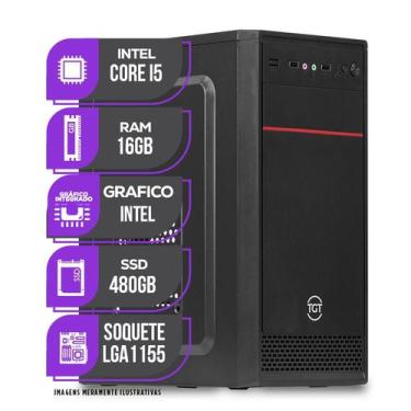 Imagem de PC Computador CPU Mancer, Intel Core I5, 16GB De Memória ram, SSD 480G