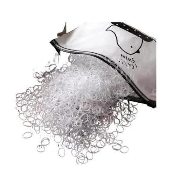 Imagem de Conjunto 500 Elásticos para Cabelo Transparentes - Elast