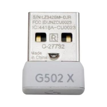 Imagem de Adaptador de receptor de mouse Dongle USB branco de substituição para mouse sem fio Logitech G502X/G502X Plus