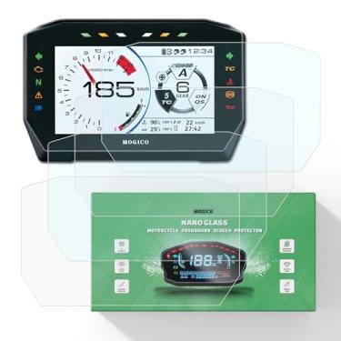 Imagem de Mogico Kit protetor de tela de painel de vidro nano acessórios de motocicleta para Suzuki GSX-S1000GT 2022+ | GSX-S1000GX 2024+ (2 x ultra transparentes e 2 x antirreflexo)