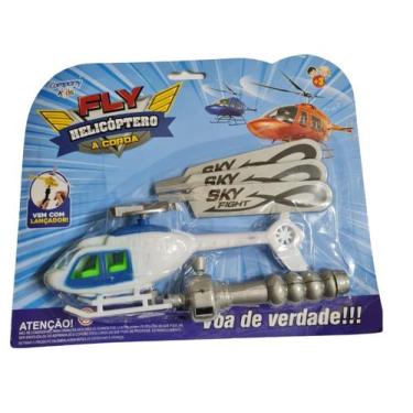 Imagem de Brinquedo Infantil Helicóptero Com Lançador A Corda que Voa - Company 