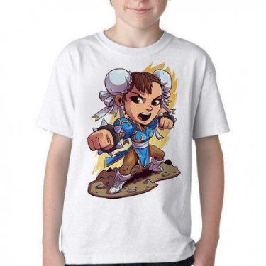 Imagem de Camiseta Infantil ou adulto Chun Li Street Figther Blusa Criança todos