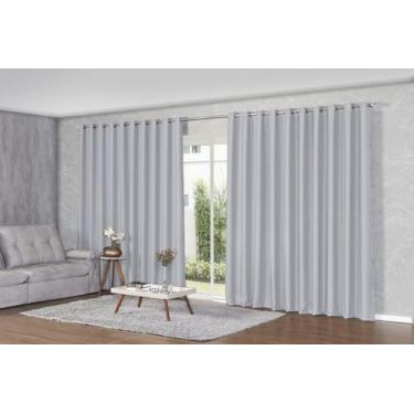 Imagem de Cortina 7,00x2,70 Blackout Tecido Grosso Para Varão Várias Cores - Fef