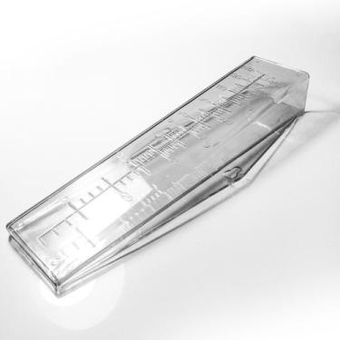 Imagem de Pluviômetro Cunha Calcular Chuva 130mm Cristal - 10 unidades - Sericel
