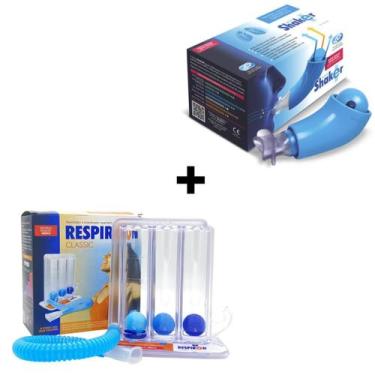 Imagem de Kit Fisioterapia Respitatório Respiron Classic + Shaker New Original A