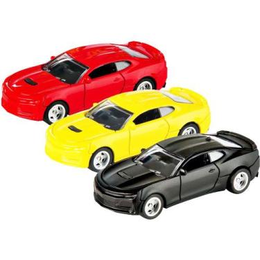 Imagem de Kit 3 Carrinho Metal Camaro Ss 2020 Miniatura Chevrolet 1:64 - CKS