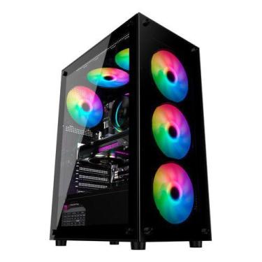 Imagem de Gabinete Gamer Duex DX305T - Mid Tower, USB 3.0+1.0x2, Lateral Vidro