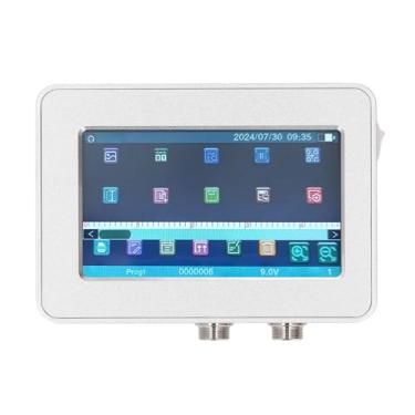 Imagem de Impressora a Jato de Tinta On-line Máquina Automática de Codificação a Jato de Tinta Impressora de Etiquetas de Remessa 12,7 Mm HD Tela Sensível Ao Toque Data Número do Lote