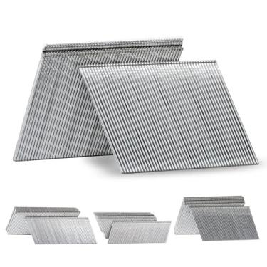 Imagem de SITLDY Pregos de Acabamento Angulares de Calibre 16 e 20 Graus, 1-1/2", Pacote com 2.000 Unidades, Galvanizados, para Pregador de Acabamento Angular Elétrico e Pneumático