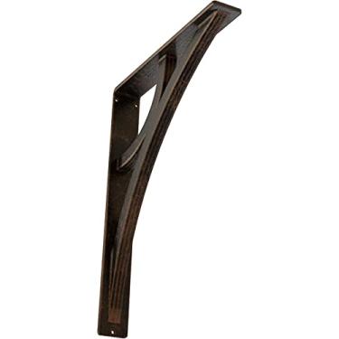 Imagem de Ekena Millwork Suporte de metal BKTM02X12X15TGLABZ, 5 cm L x 30 cm P x 38 cm A, Bronze antigo