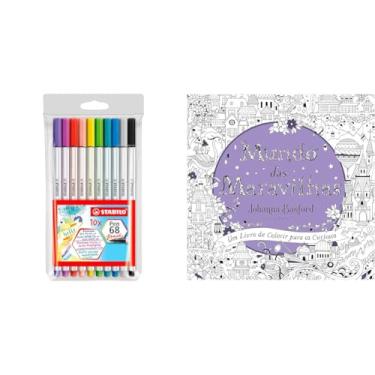 Imagem de Kit Stabilo Brush + Livro Colorir