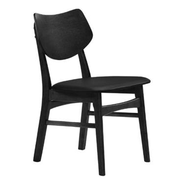 Imagem de Cadeira Edna - Madeira Preta/Preto