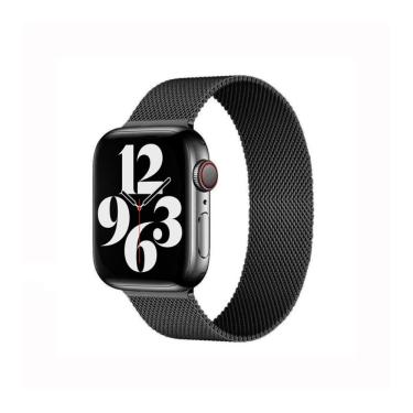 Imagem de Pulseira de Milanese para Apple Watch 42 / 44 / 45MM Preta - Gshield