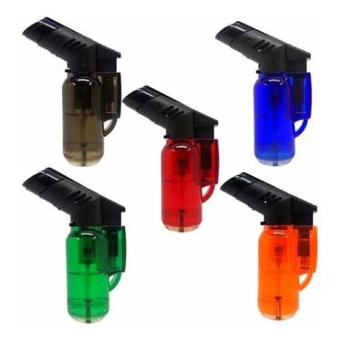 Imagem de Mini Maçarico Portátil Recarregável Com Regulagem Culinário Acendedor 