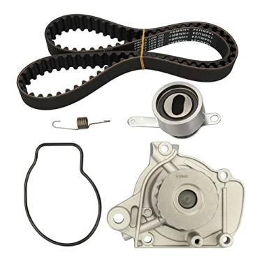 Imagem de DRIVESTAR Kit de correia dentada do motor com bomba de água 1996 1997 1998 1999 2000 para Honda Civic 1.6L; 1996 1997 para Honda Civic del Sol 1.6L, substituição # TKH-005 TCKWP224 95224K1 TCK224