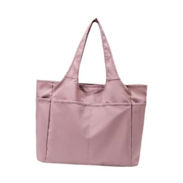 Imagem de Vaveren Sacola de sacola para mulheres viagens leves Duffel bolsa de ombro de bolsa de viagem esporte bolsa de ginástica para viagens fitness, Rosa
