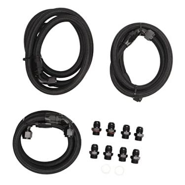 Imagem de Kit de Linha Mais Fria, Conjunto de Mangueiras de Alta Pressão Ptfe Trans, Substituição para o Chevy 6.6l Duramax Lly Lbz Lmm 20062010, An10 Com Nylon e Acessórios de Aço