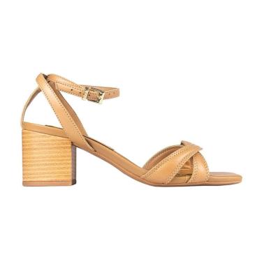 Imagem de Sandália Santa Lolla Salto Grosso Tira Entrelaçada