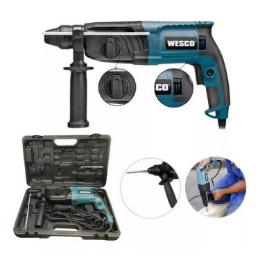 Imagem de Martelete Rotativo Impacto Sds Plus 800w - Wesco 220 V MALETA , 220V