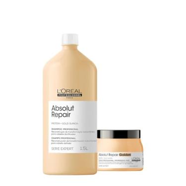 Imagem de Kit L'Oréal Professionnel Absolut Repair Golden Shampoo Máscara (2 produtos)