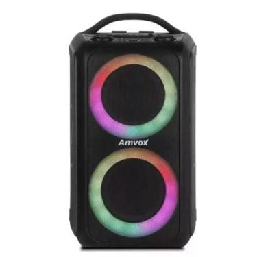 Imagem de Caixa Som Bluetooth Portátil Amplificada 600W Rms Bateria Potente Pret