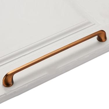 Imagem de Puxador de móveis em bronze amarelo cinza estilo vintage, puxadores de armário de cozinha em latão, maçanetas de gaveta, puxadores de porta, ferragens, bronze amarelo, 256 mm